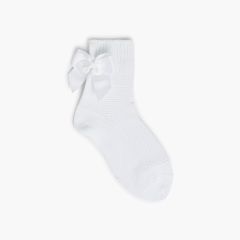 Chaussettes courtes condor point mousse avec ruban Blanc