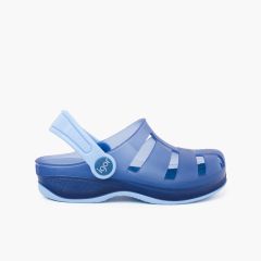 Sabots Plage et Piscine Surfi pour enfants Bleu Marine