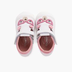 Sandales à semelle souple Teddy Bear premiers pas Rose
