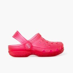 Sabots en caoutchouc pour enfants Fucsia