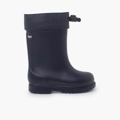 Bottes de pluie Doublure intérieure en polaire Fermeture ajustable Bleu Marine