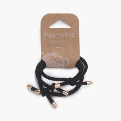 Bandes élastiques pour cheveux Noir