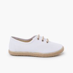 Derbies semelle espadrille Blanc