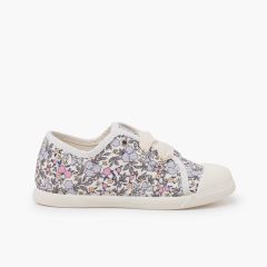Baskets motif floral avec embout renforcé Fleurs