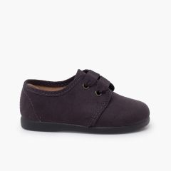 Derbies serratex lacets en faya Gris