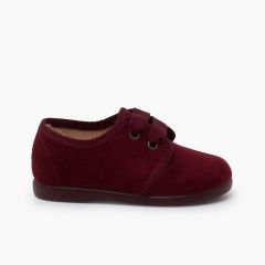 Derbies serratex lacets en faya Bordeaux