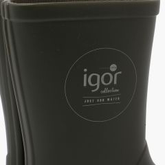 Bottes pluie enfants semelle beige Kaki