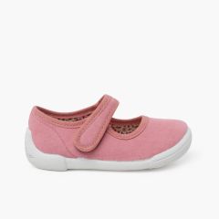 Babies barefoot bride à scratch semelle blanche Rose