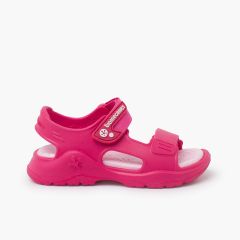 Sandales d'eau Biomecanics fermeture á scratch Fucsia