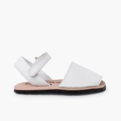 Sandales avarcas souples enfants semelle flexible Blanc