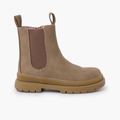 Bottes Garvalín type chelsea Taupe