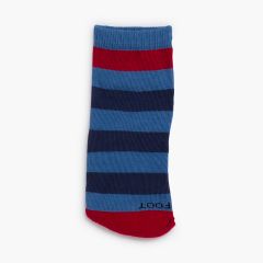 Chaussettes barefoot à rayures Bleu de France