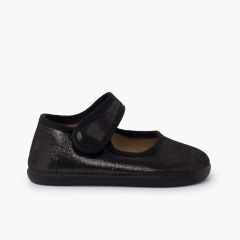 Babies barefoot brillance fermeture scratch Noir