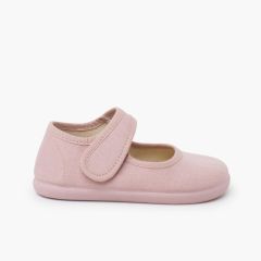 Chaussures babies barefoot lin fin Rose Claire