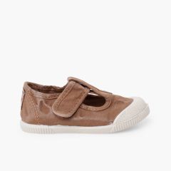 Salomés barefoot en toile lavée Atterrir