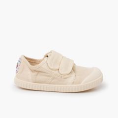Baskets toile barefoot wide semelle assortie Ivoire