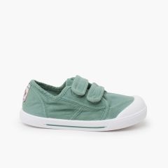 Baskets toile barefoot wide semelle ligne Vert matcha