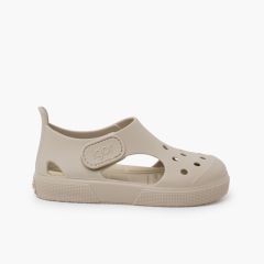 Sabots sandales caoutchouc enfants Sable