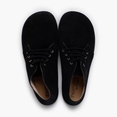 Bottes barefoot suède lacets Noir