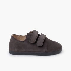 Baskets barefoot suède double scratch Gris