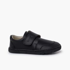 Chaussures Scolaires Barefoot Garçon Bout Renforcé Noir