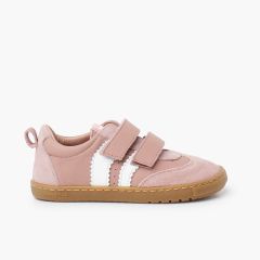 Baskets Blanditos bandes latérales semelle caramel Rose