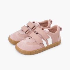 Baskets Blanditos bandes latérales semelle caramel Rose