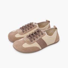 Baskets barefoot toile et suède grandes tailles Atterrir