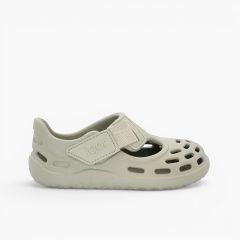 Sandales plastique type sabot barefoot Tijuca extra légères Sable