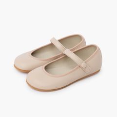 Babies Communion barefoot bride scratch bouton Beige