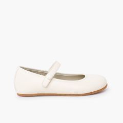 Babies Communion barefoot bride scratch bouton Écru