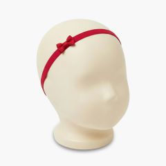 Bandeau élastique bébé petit nœud Bordeaux