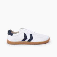 Baskets barefoot lacets grandes tailles Bleu Marine