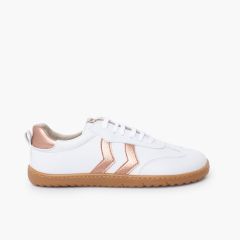 Baskets barefoot lacets grandes tailles Bronze