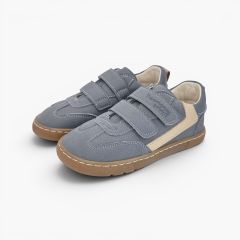 Baskets barefoot effet nubuck ornement latéral Bleu Cobalt