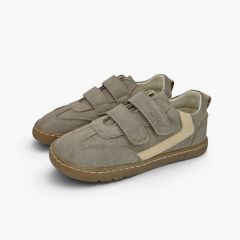 Baskets barefoot effet nubuck ornement latéral Taupe
