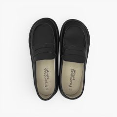 Mocassins scolaires barefoot enfants Noir