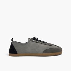 Baskets barefoot combinées suède grandes tailles Gris