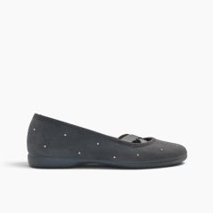 Ballerines ballet Serratex petits clous Gris