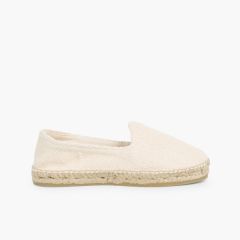 Espadrilles Grandes Tailles 34-45 Écru