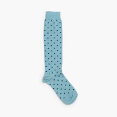 Chaussettes Hautes Condor à pois Bleu Ciel