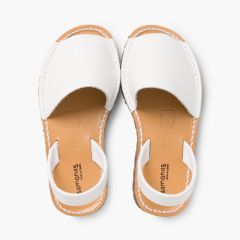 Sandales Avarcas en cuir nappa Blanc