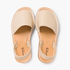 Sandales Avarcas en cuir nappa Sable