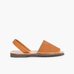 Sandales Avarcas Nubuck Marron