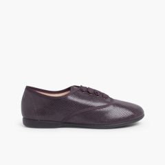 Derbies fille et femme type serpent Gris