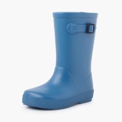 Bottes de pluie à boucle pastel Bleu
