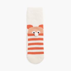 Chaussettes antidérapantes en éponge à pompons Bear Cava