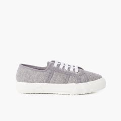 Baskets en Maille Bio Gris