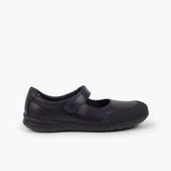 Chaussures d'école Fille lavable Babies à embout renforcé Bleu Marine