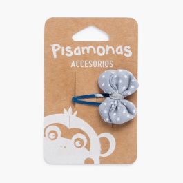 Nœud en épingle à cheveux avec étoiles Bleu Cobalt